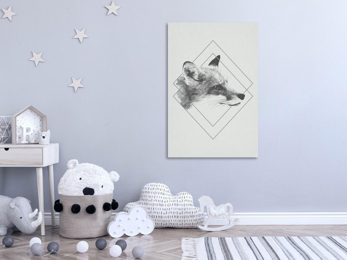 KUNSTDRUCK Grau 40/60 cm - Grau, Textil (40/60cm) - KUNSTLOFT