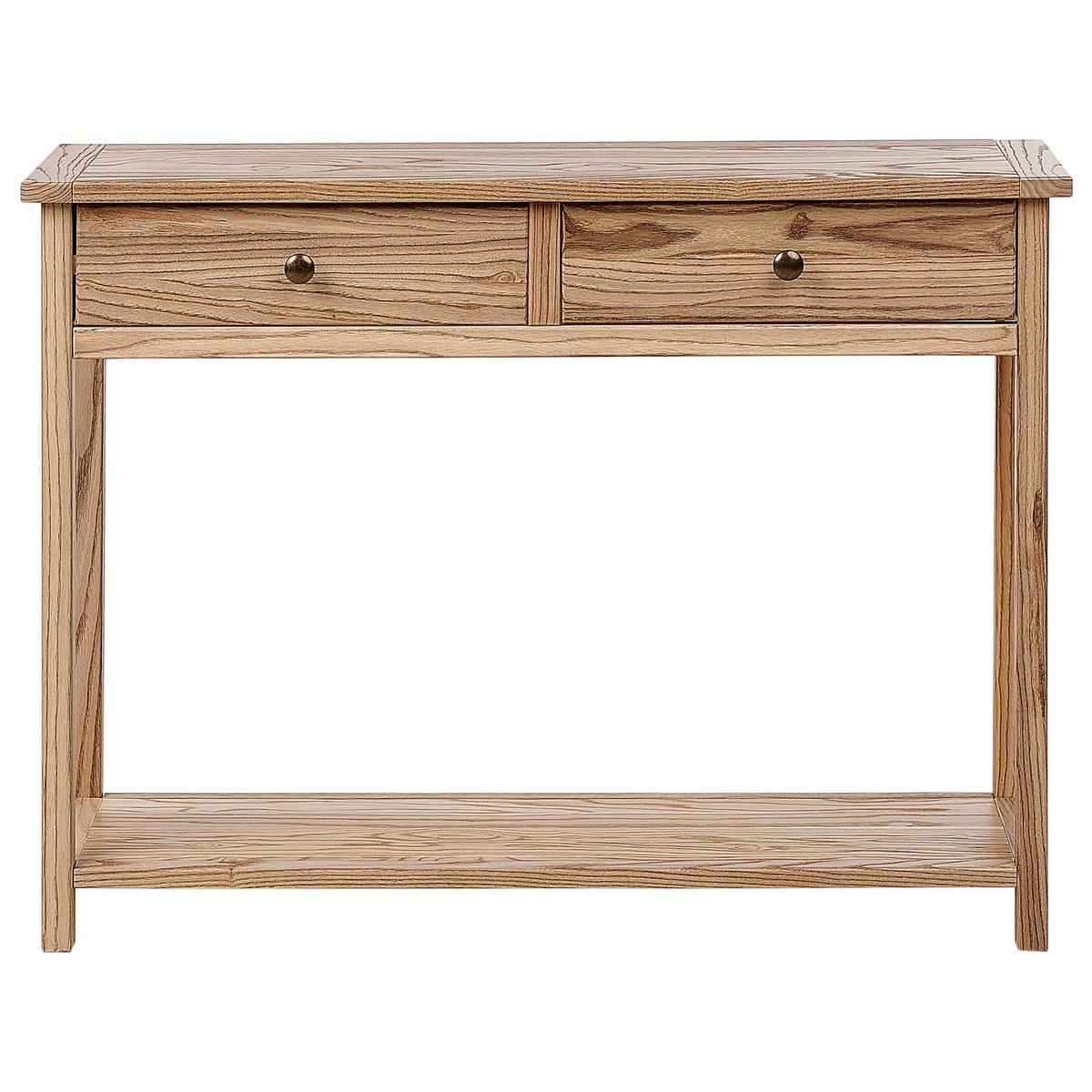 KONSOLENTISCH Sassafrasholz Braun Salton - Braun, Holz (100/74/31cm) - Beliani