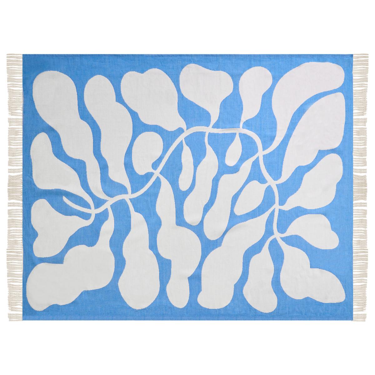 DECKE Blau Kihun 130/170 cm - Blau, Textil (130/170cm) - Beliani