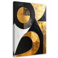 LEINWANDBILD 3D und geometrisch 60x90cm - Goldfarben, Textil (60/90cm) - Feeby