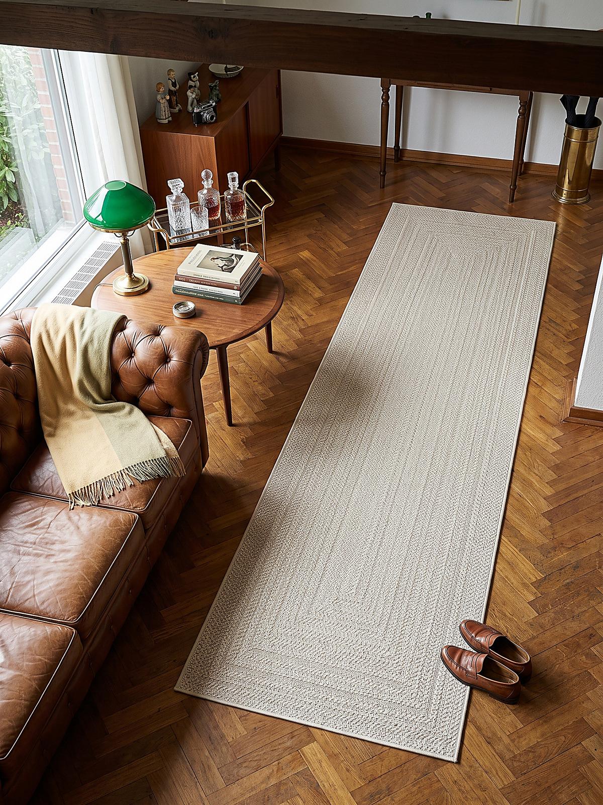 TEPPICHLÄUFER Bordüre CORDEV Polypropylen Creme 80 x 250 cm - Beige, Textil (80/250cm) - KADIMA DESIGN