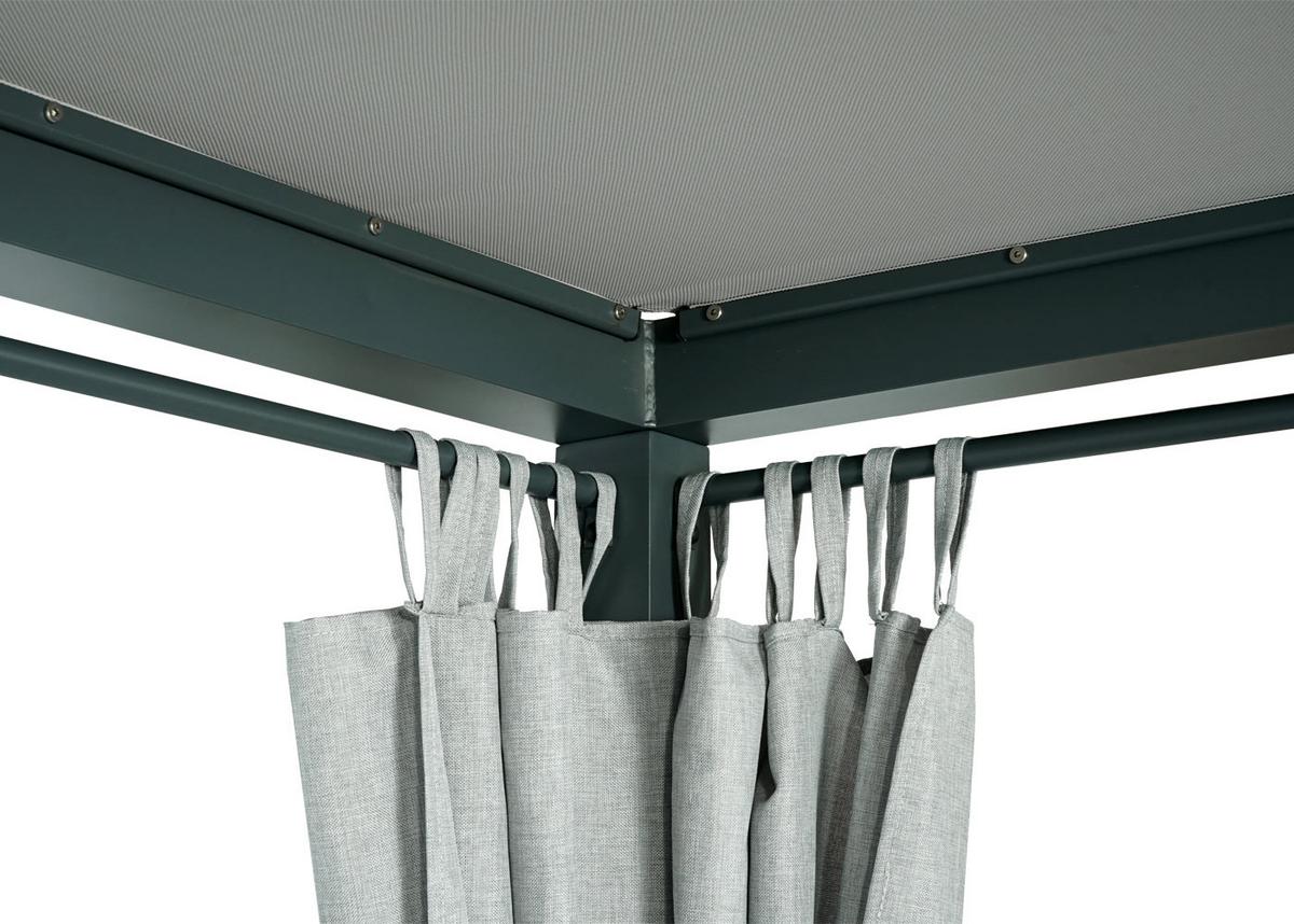 LOUNGE-GARTENLIEGE Grau - Grau, Metall (205/208/190cm) - MCW