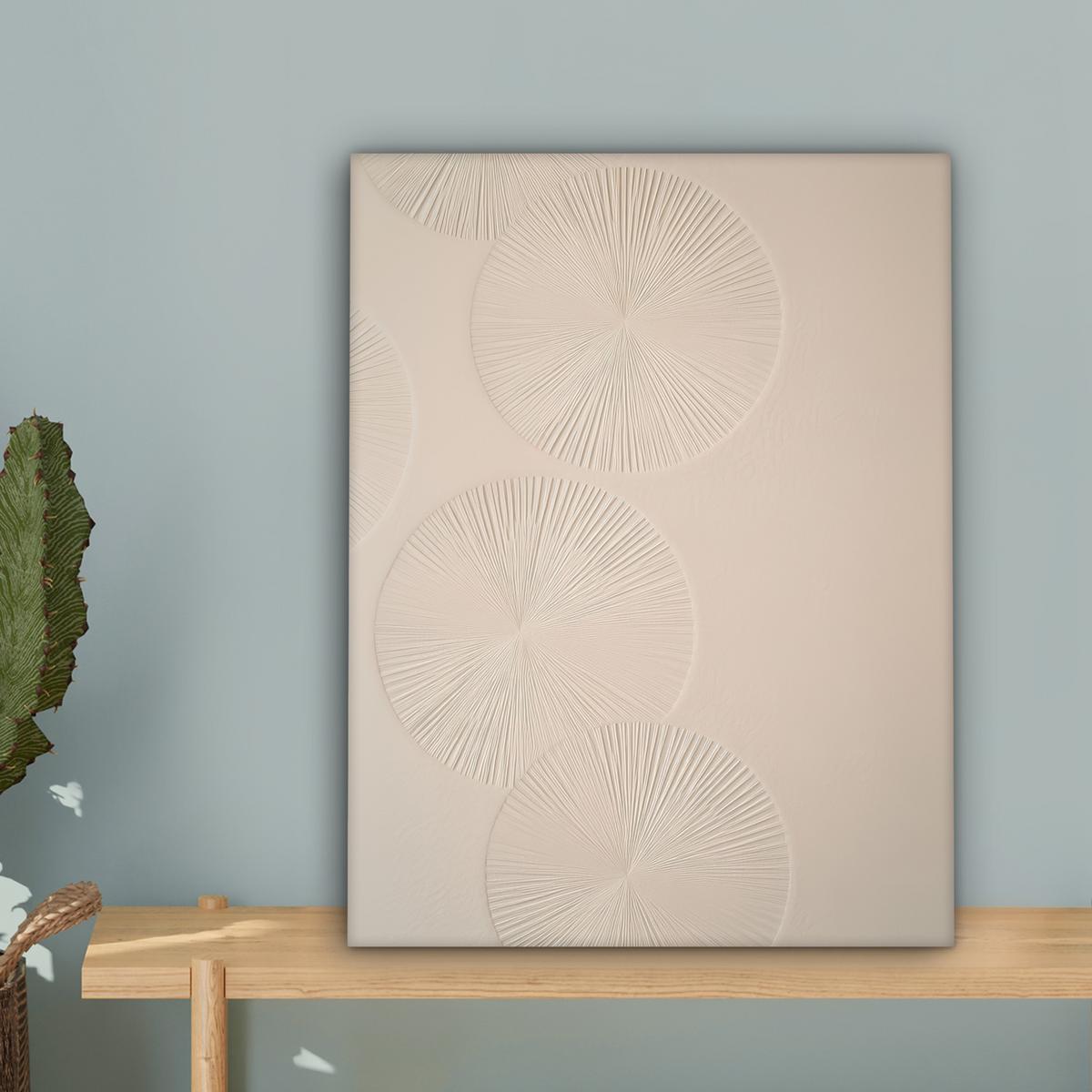 LEINWANDBILD Japandi - Beige - Modern Room Decor 30x40 cm - Ecru, Textil (30/40cm) - MuchoWow