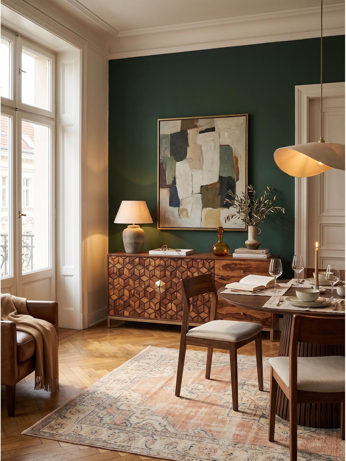 KOMMODE TREVI, Dunkles Massivholz, mit Stauraum, 180 x 40 x 70 cm - Goldfarben/Braun, Holz/Metall (180/70/40cm) - KADIMA DESIGN