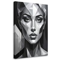 LEINWANDBILD Menschen & Charaktere 20x30cm - Schwarz, Textil (20/30cm) - Feeby
