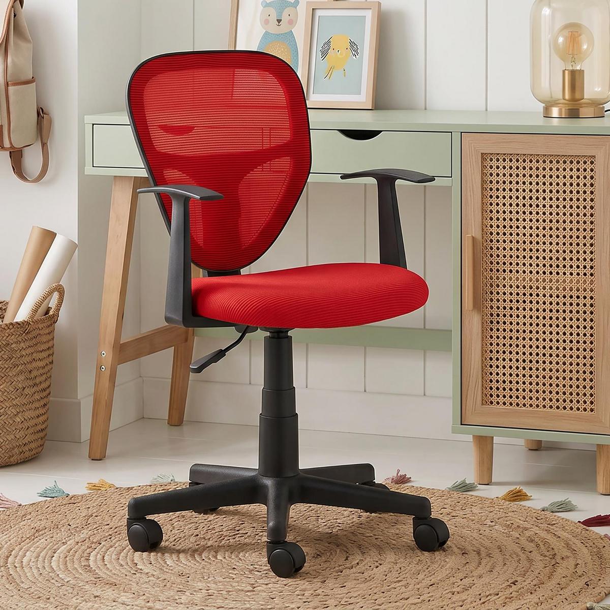 KINDERDREHSTUHL STUDIO rot - Rot, Textil (53/92/52cm) - IDIMEX