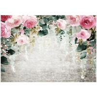 FOTOTAPETE Blumen Hängend Rosa 150x105 cm - Multicolor, Papier (150/105cm) - Wallarena