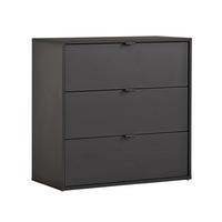 KOMMODE Die Stilvolle - Anthrazit, Holzwerkstoff (80/73/40cm) - Mokebo