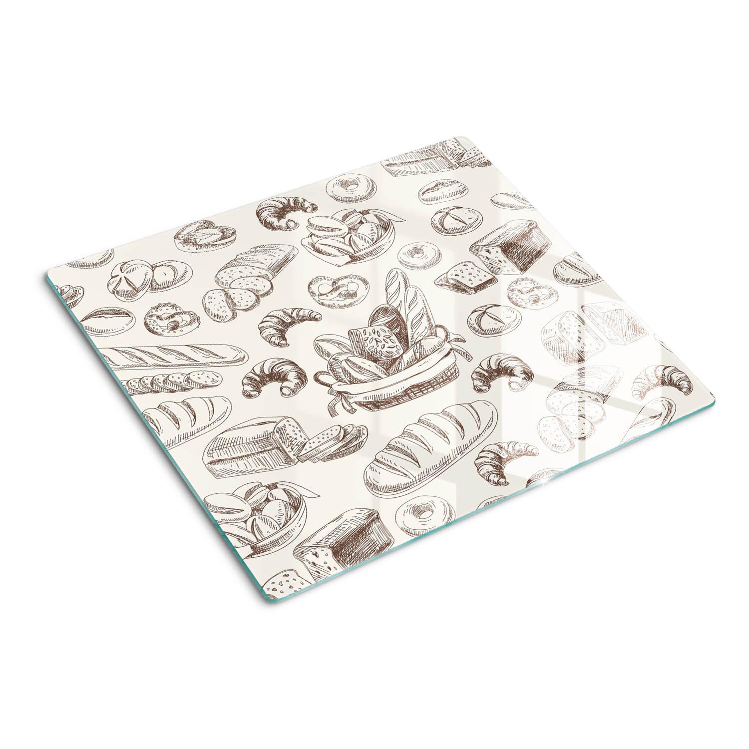 GLASPLATTE 60x52 cm Brot - Beige, Glas (60/0.4/52cm) - TULUP