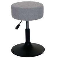 HOCKER Hellgrau - Hellgrau, Textil (37/57/37cm) - MCW