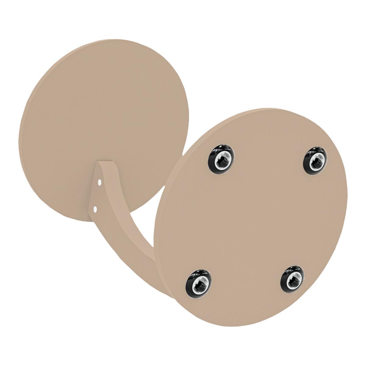 BEISTELLTISCH Holeby - Cappuccino, Holzwerkstoff (38/38/56cm) - [en.casa]