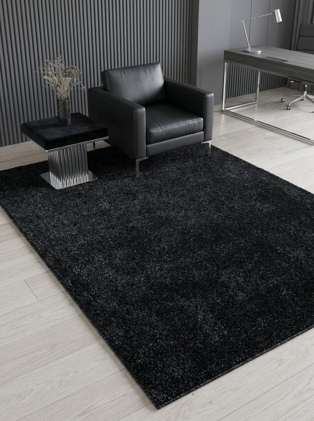 TEPPICH Kurzflor MAIN in Anthrazit, einfarbig, 200 x 290 cm - Anthrazit, Textil (290/200cm) - KADIMA DESIGN
