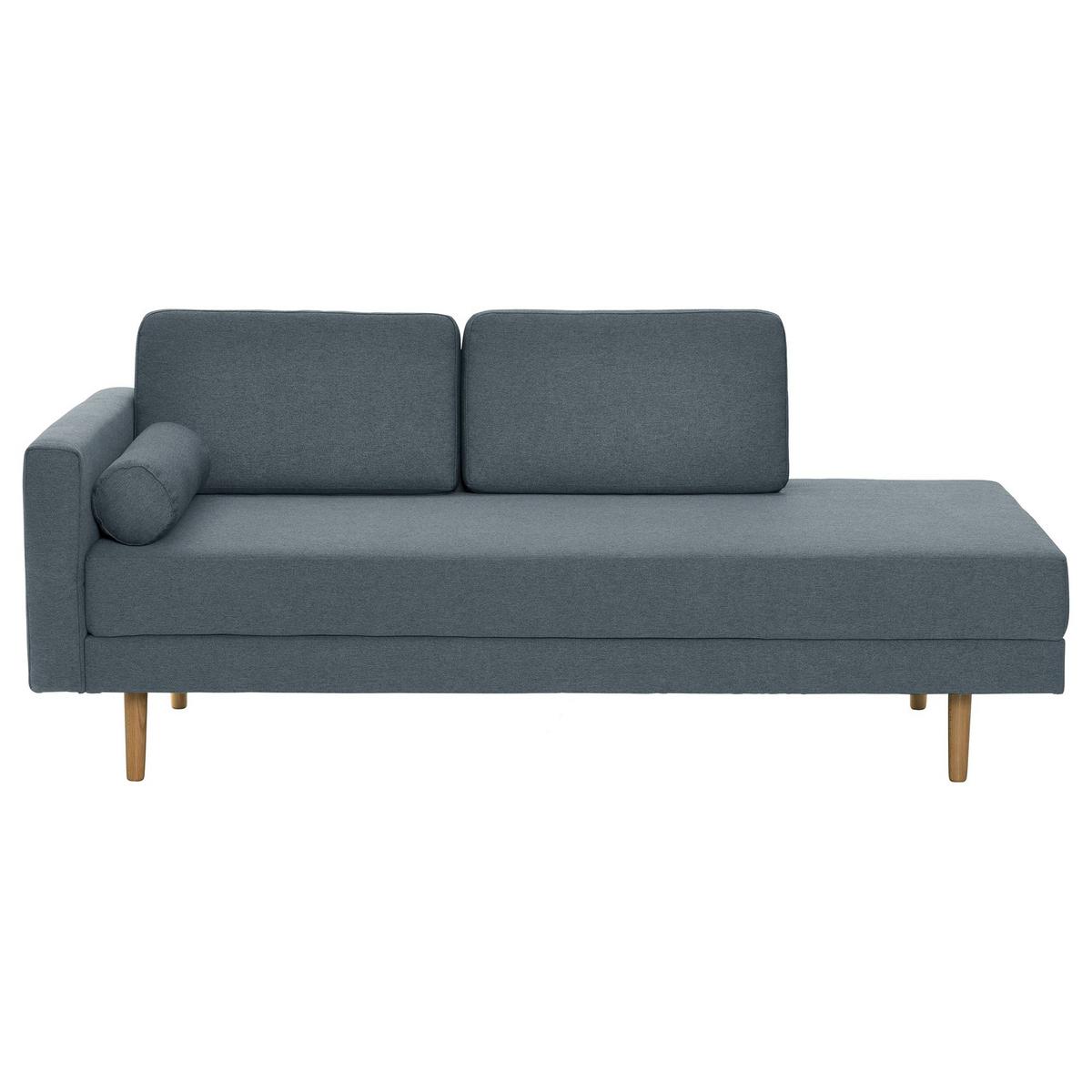 RECAMIERE Armlehne links Keara Flachgewebe blau-grau - Blaugrau, Kunststoff (190/87/81cm) - 58aufmkessel