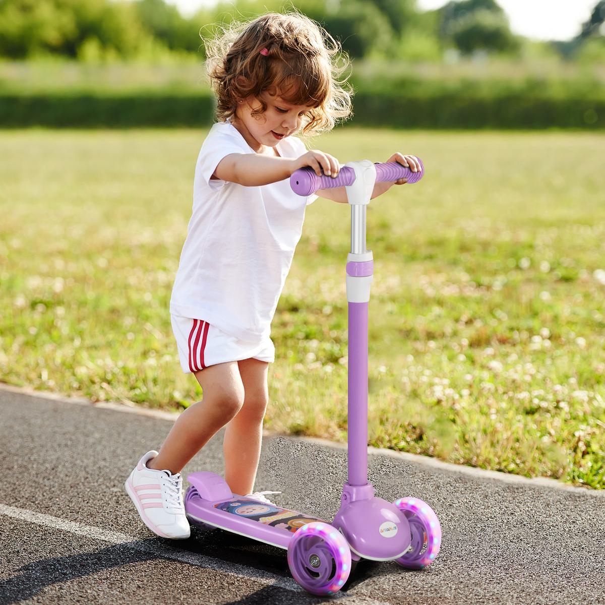 KINDERROLLER Kunststoff Stahl Violett - Violett, Kunststoff (52/29/76cm) - AIYAPLAY