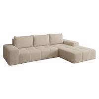ECKSCHLAFSOFA Tonseo L, Seite: Rechts - Schwarz/Mokka, Holz/Kunststoff (275/173cm) - MIRJAN24
