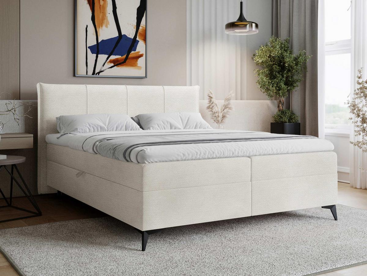 BOXBETT Eco Bis - H3 - Creme/Schwarz, Holz/Holzwerkstoff (160/200cm) - MIRJAN24