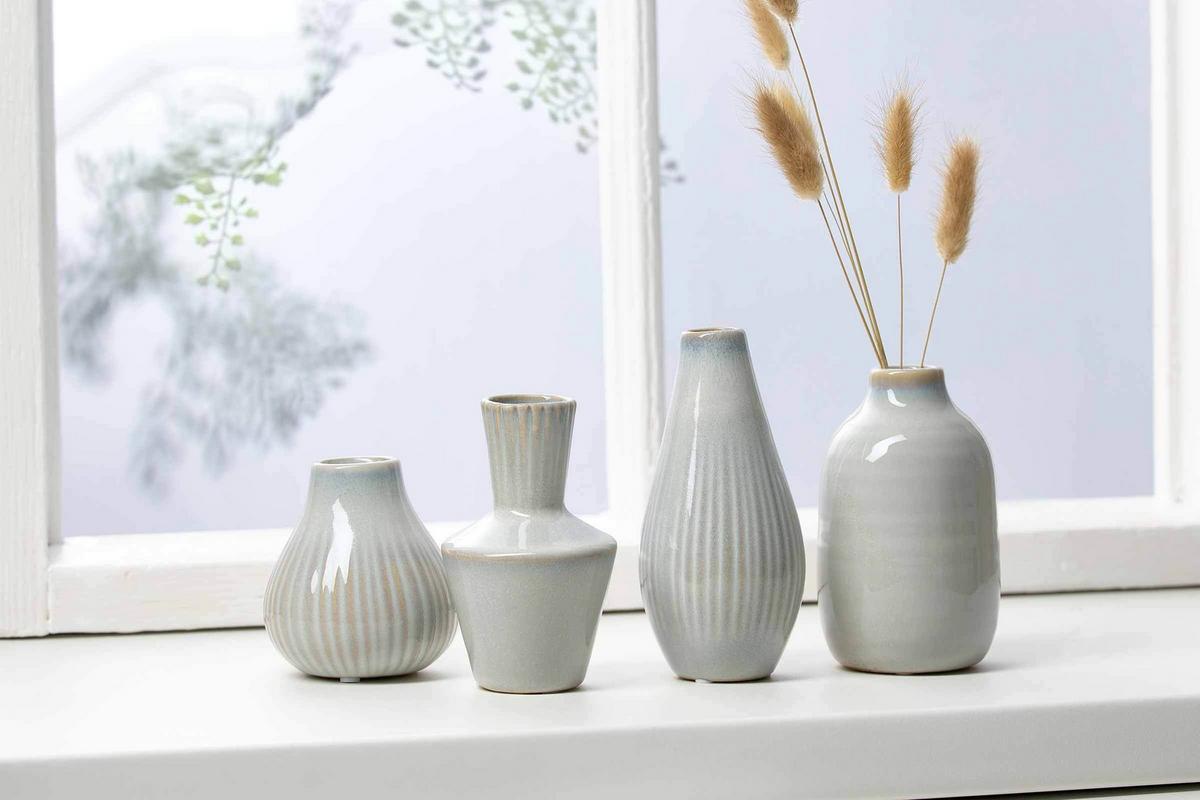 VASEN Granna grau 14,5 cm 8er Set - Grau, Keramik (14.5cm) - Ritzenhoff Breker
