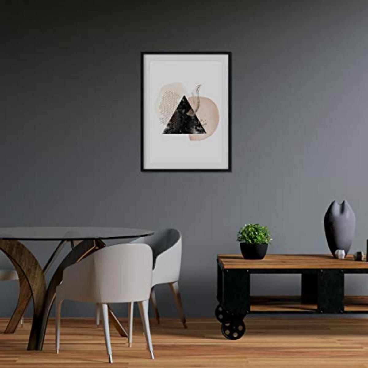 POSTER Set mit 4 Abstrakte Formen und Figuren Braun A3 Rahmenlos - Klar, Papier (29.7/3cm) - Nacnic