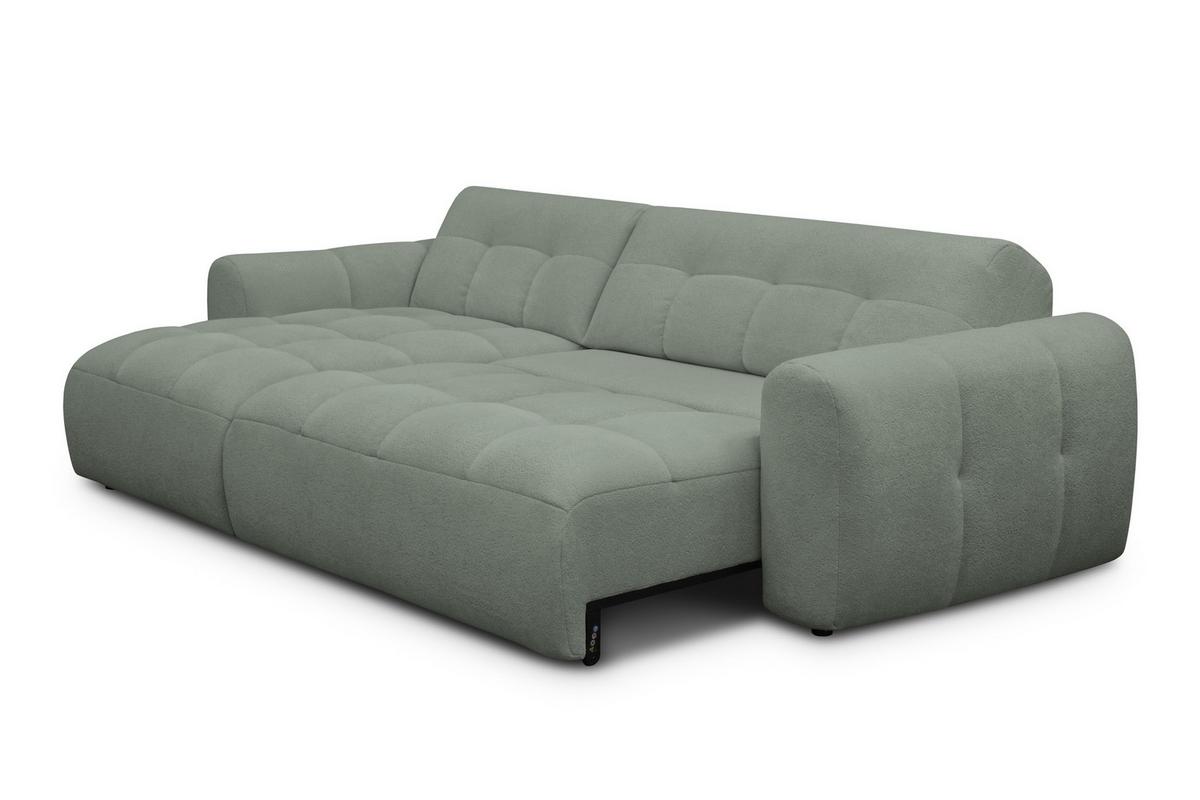 ECKSOFA LUMERO 4-Sitzer LINKS, olive - Schwarz/Olivgrün, Holz/Textil (275/166cm) - Courtois Laville