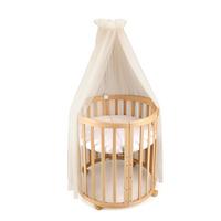 BABY Betthimmel Baldachin mit Himmelstange - Champagner, Textil - waldin