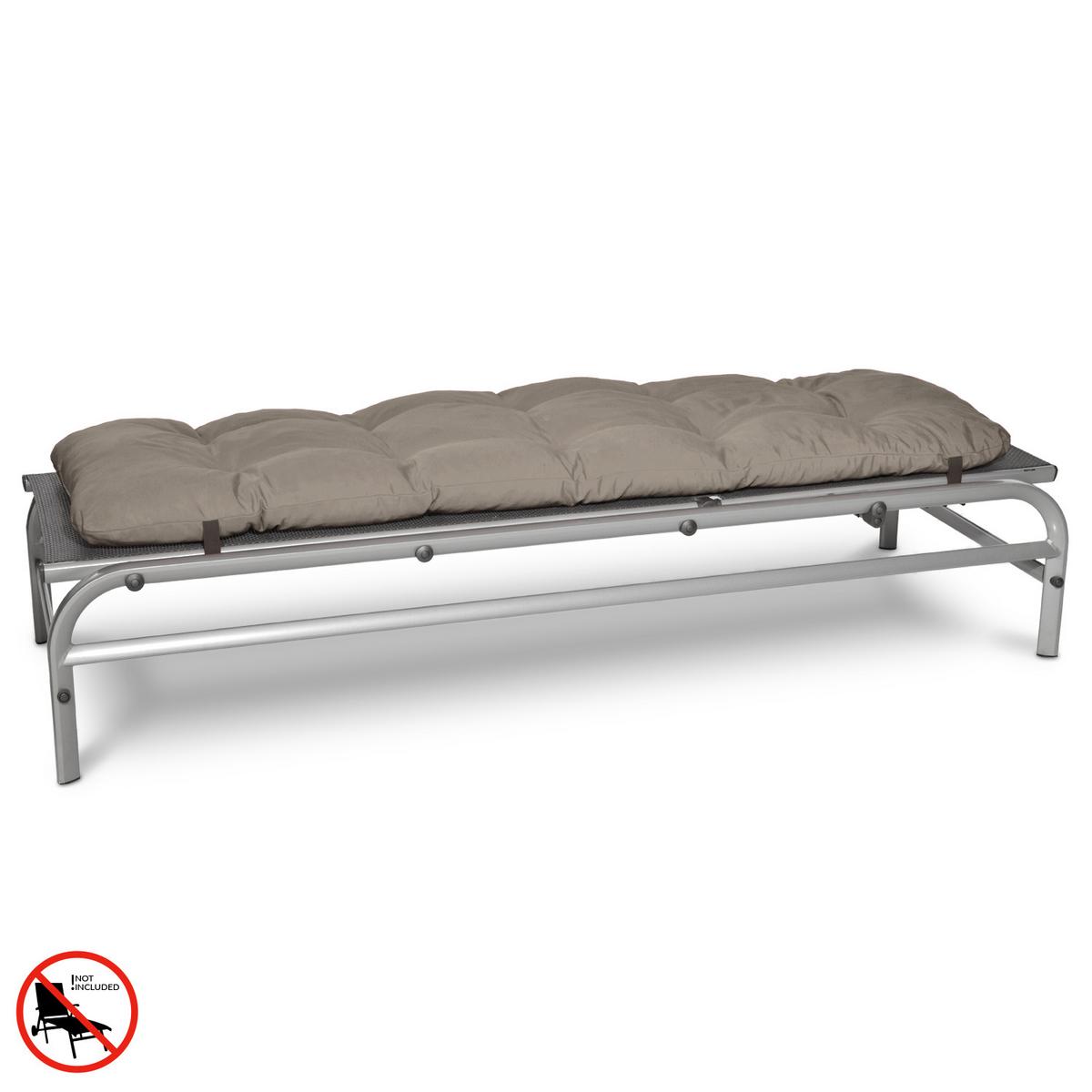 ROLLLIEGENAUFLAGE Flair RL 190x60x8cm Taupe (2tlg) - Taupe, Textil (60/190cm) - Beautissu 