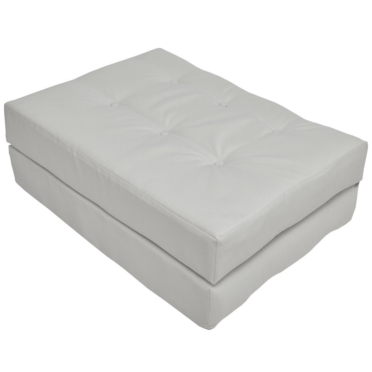 PALETTENKISSEN Eco Elements Sitz 120/80/15 cm Hellgrau - Hellgrau, Textil (80/15/120cm) - Beautissu 