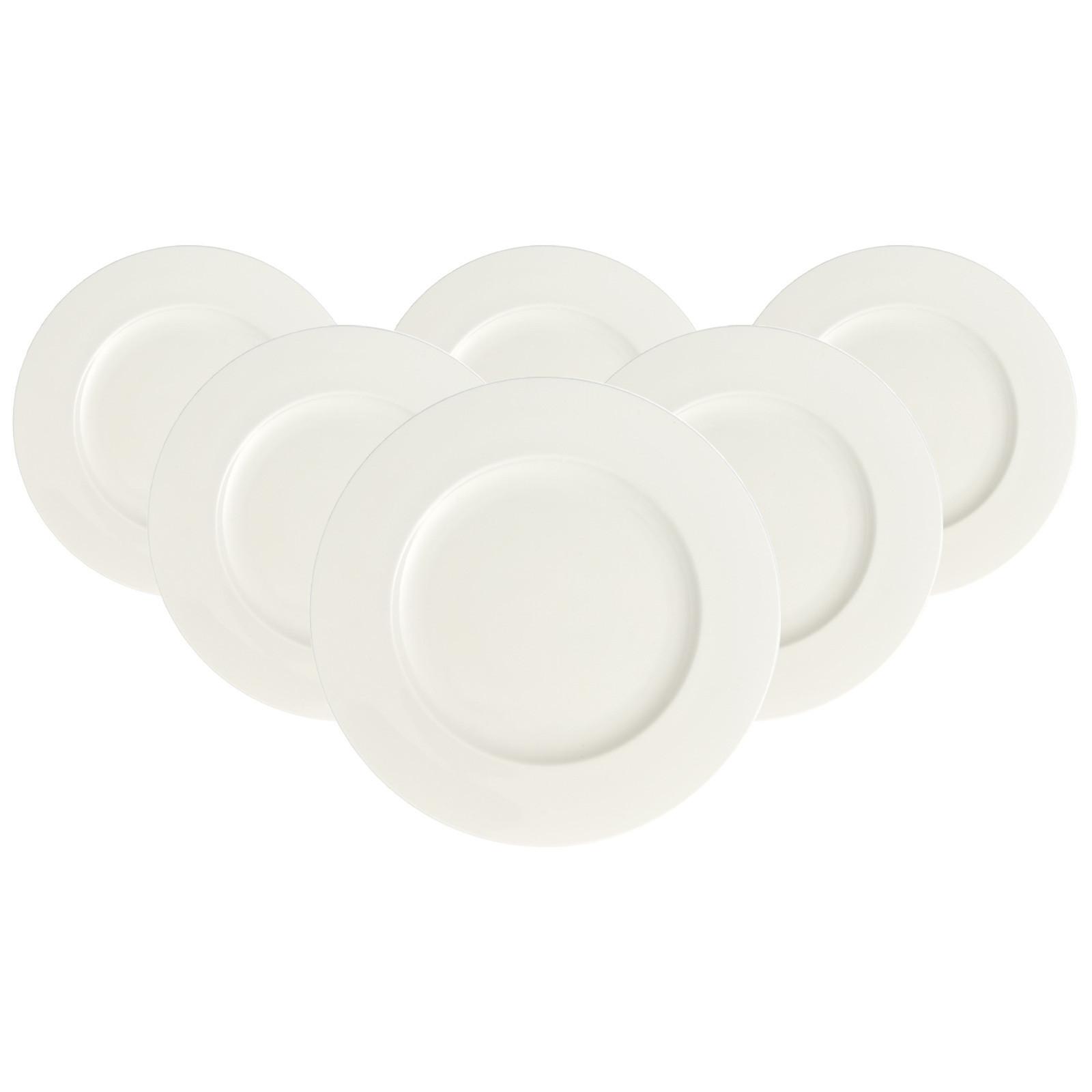 FRÜHSTÜCKSTELLER Royal weiß ø 24,5 cm 6er Set - Weiß, Keramik (24.5cm) - Villeroy & Boch