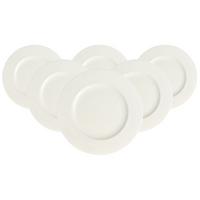 FRÜHSTÜCKSTELLER Royal weiß ø 24,5 cm 6er Set - Weiß, Keramik (24.5cm) - Villeroy & Boch