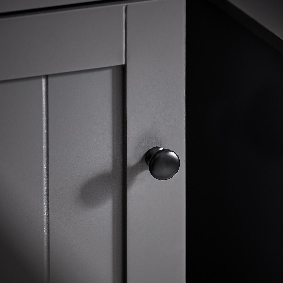 HOCHSCHRANK Dunkelgrau - Grau, Holzwerkstoff (40/161/35cm) - SoBuy