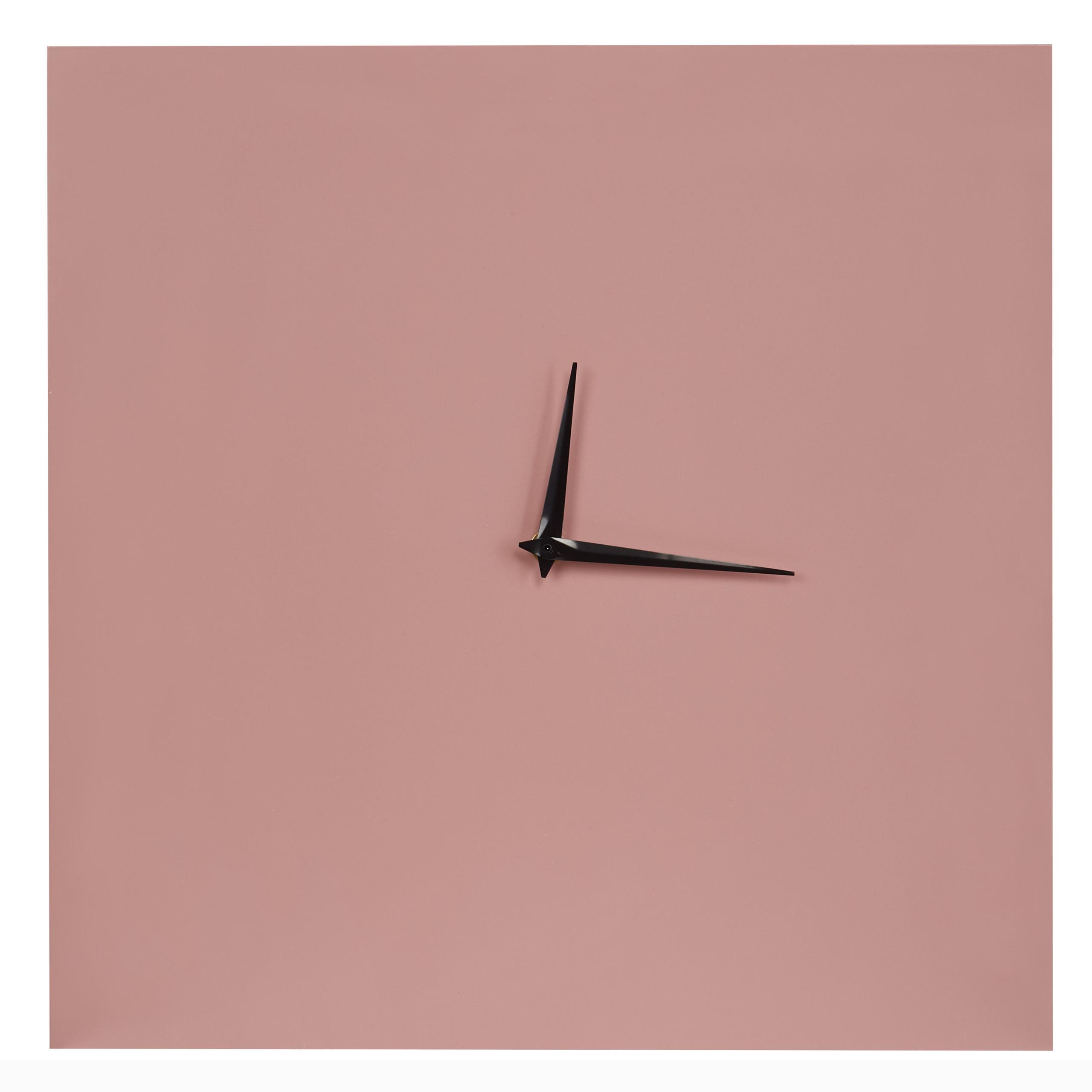 WANDUHR Metall rosa Tomar - Rosa, Metall (40/40/2cm) - Beliani