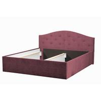 POLSTERBETT Oslo Bordeaux 180 x 200 x 40 cm Stauraum ohne hydraulische Funktion Mit hochwertiger Matratze H2 (bis 100 kg) und Lattenrost - Bordeaux, Holz (180/200cm) - Halmon Schlafkomfort Betten 