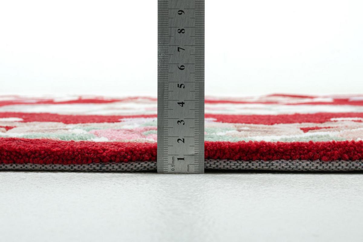 HANDTUFTTEPPICH Ming 190x290 cm - Rot, Textil (190/290cm) - THEKO