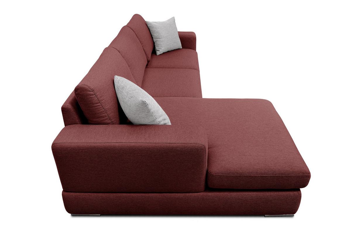 ECKSOFA OTTO 4-Sitzer, bordeaux - Bordeaux, Holzwerkstoff/Textil (159/279cm) - Wozimo