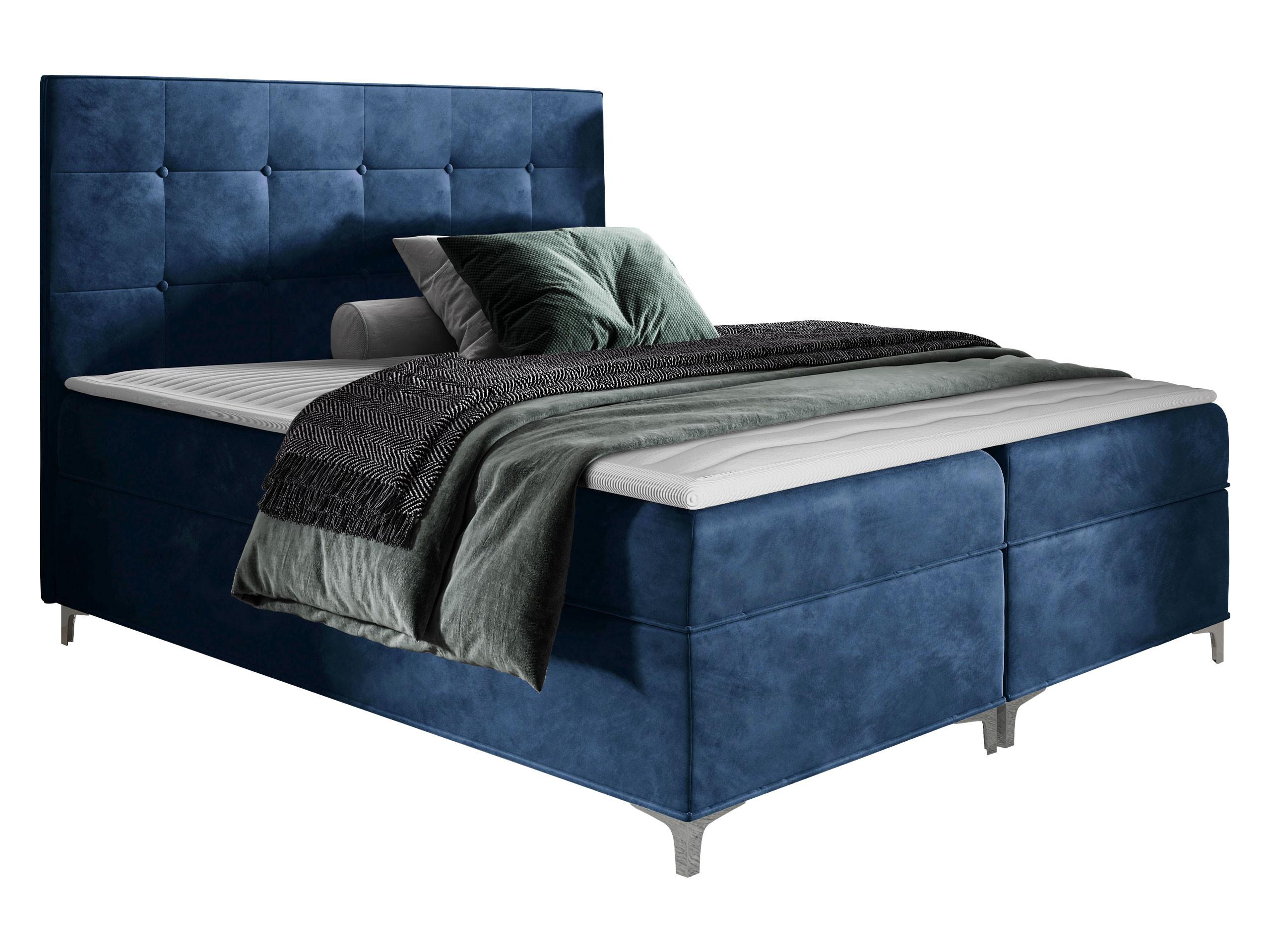 BOXBETT Snake - H3 - Blau, Holz (160/200cm) - MIRJAN24