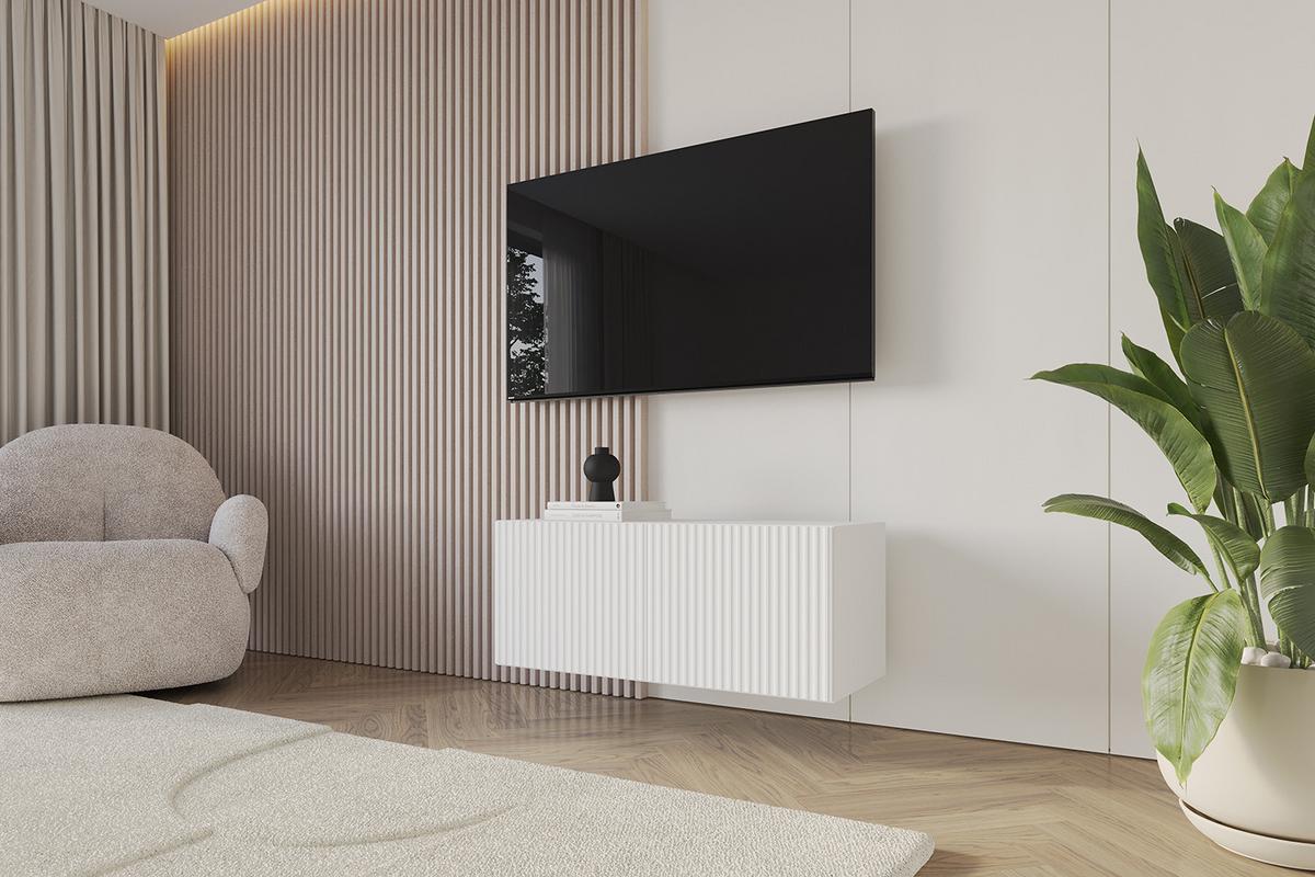 LOWBOARD NOA-2-W 100x40x40 cm - Weiß - Weiß, Holzwerkstoff (100/40/40cm) - ALTDECOR