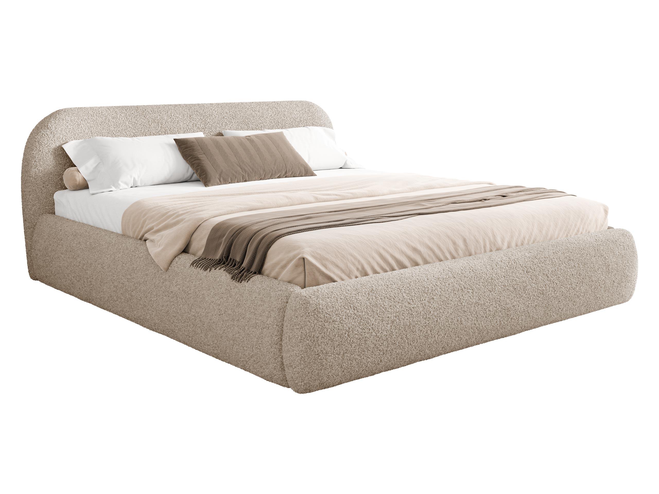 POLSTERBETT Talori - Eichefarben/Beige, Holz/Holzwerkstoff (140/200cm) - MIRJAN24