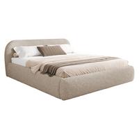 POLSTERBETT Talori - Eichefarben/Beige, Holz/Holzwerkstoff (180/200cm) - MIRJAN24