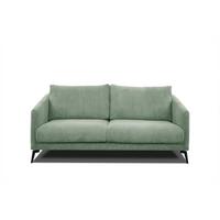 SOFA VILT 2,5-Sitzer, mintgrün - Schwarz/Mintgrün, Holzwerkstoff/Textil (202/89/94cm) - Wozimo