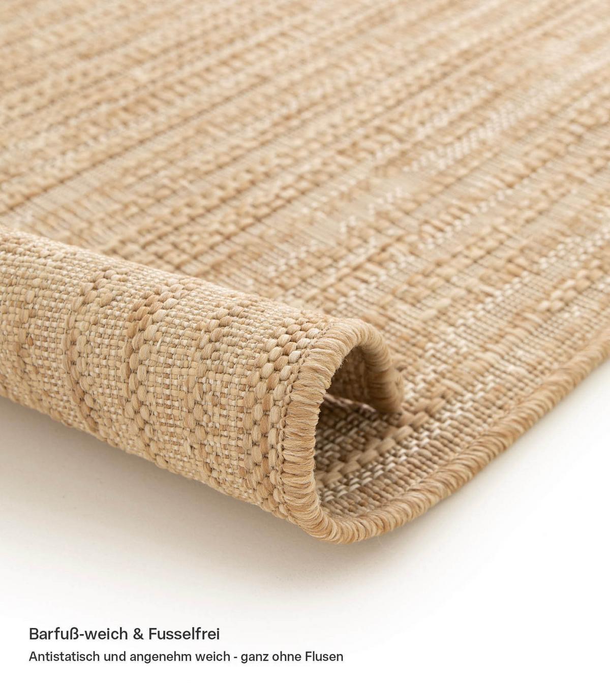 OUTDOORTEPPICH Nomad - Beige, Kunststoff (200/290cm) - Mokebo