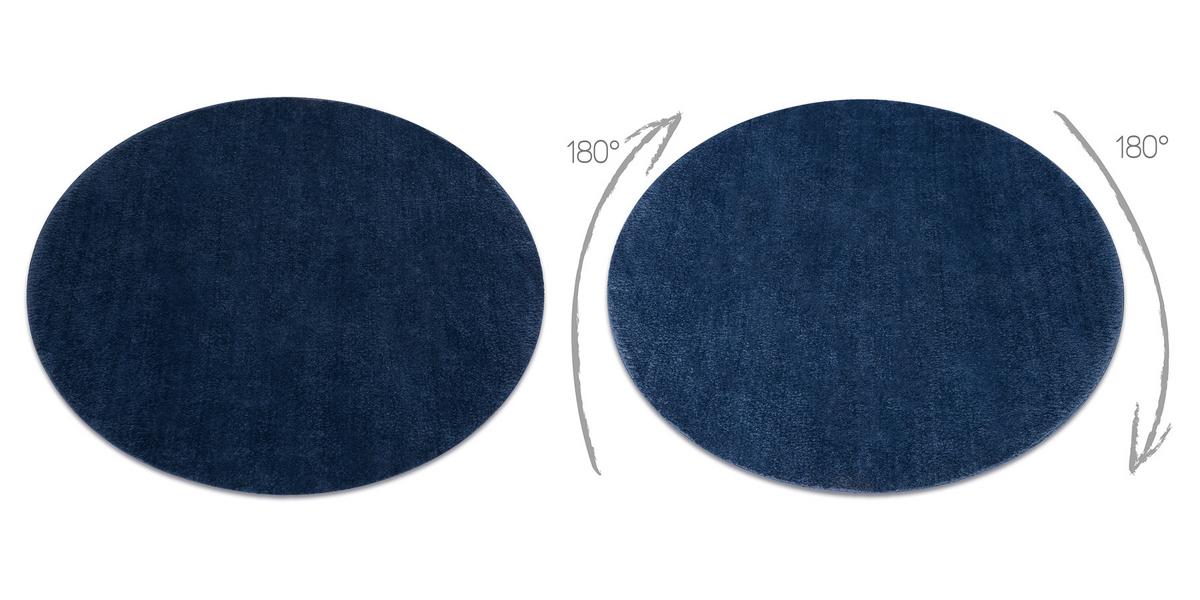 TEPPICH Lindo 120 cm - Blau, Textil (120/120cm) - rugsX