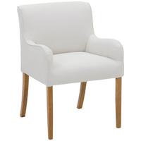 POLSTERSTUHL Katryn Flachgewebe creme - Creme, Kunststoff (55/81/58cm) - 58aufmkessel