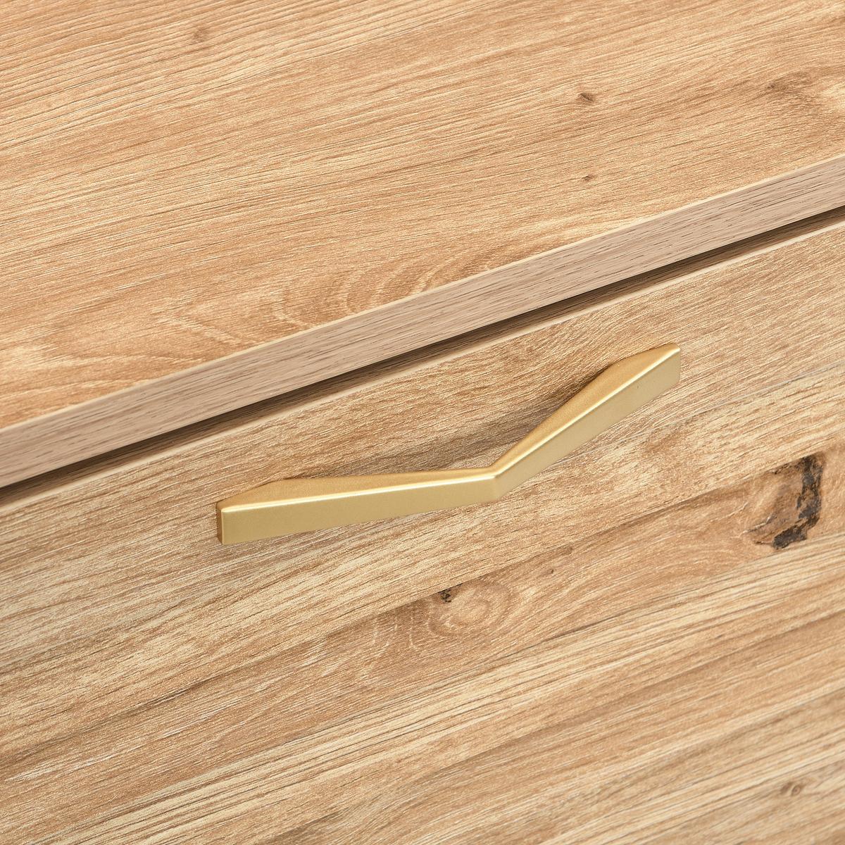 SCHUHKIPPER 109 cm in Holz-Optik - Naturfarben, Holzwerkstoff (108/100/24cm) - Urban Meuble