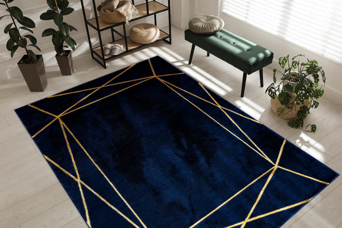 TEPPICH Emerald 180/270 cm - Blau, Textil (180/270cm) - rugsX