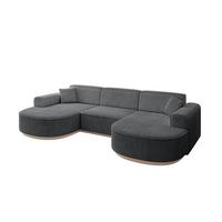 WOHNLANDSCHAFT MARI-U1-v1 - 303x171x83 cm Dunkelgrau Cord - Dunkelgrau, Holzwerkstoff/Textil (303/83/171cm) - ALTDECOR