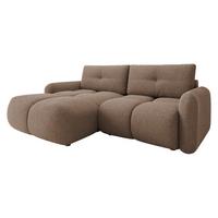 ECKSOFA Sandy - Schwarz/Braun, Holz/Kunststoff (238/165cm) - MIRJAN24