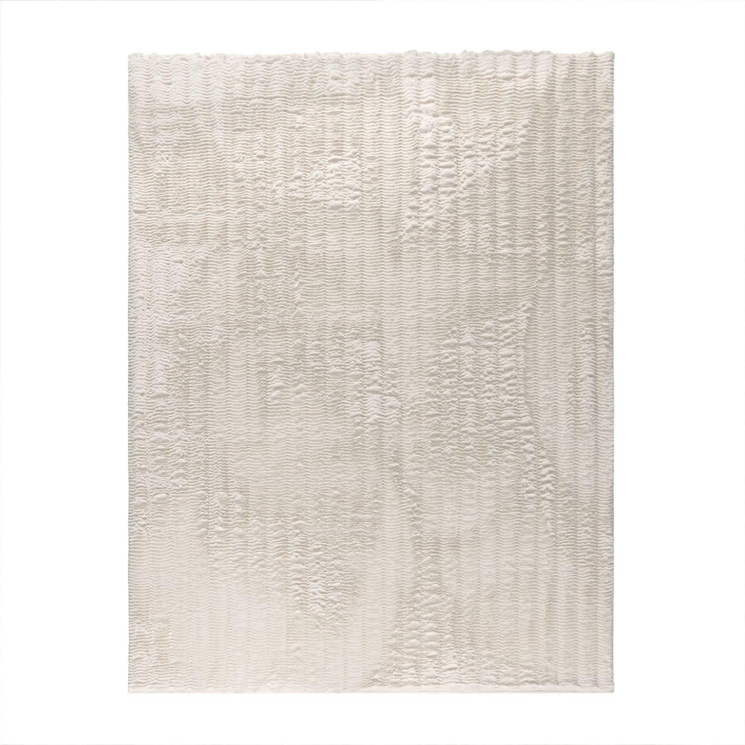 HOCHFLORTEPPICH Rauten Creme 80 x 150 cm - Creme, Kunststoff (80/150cm) - TT Home