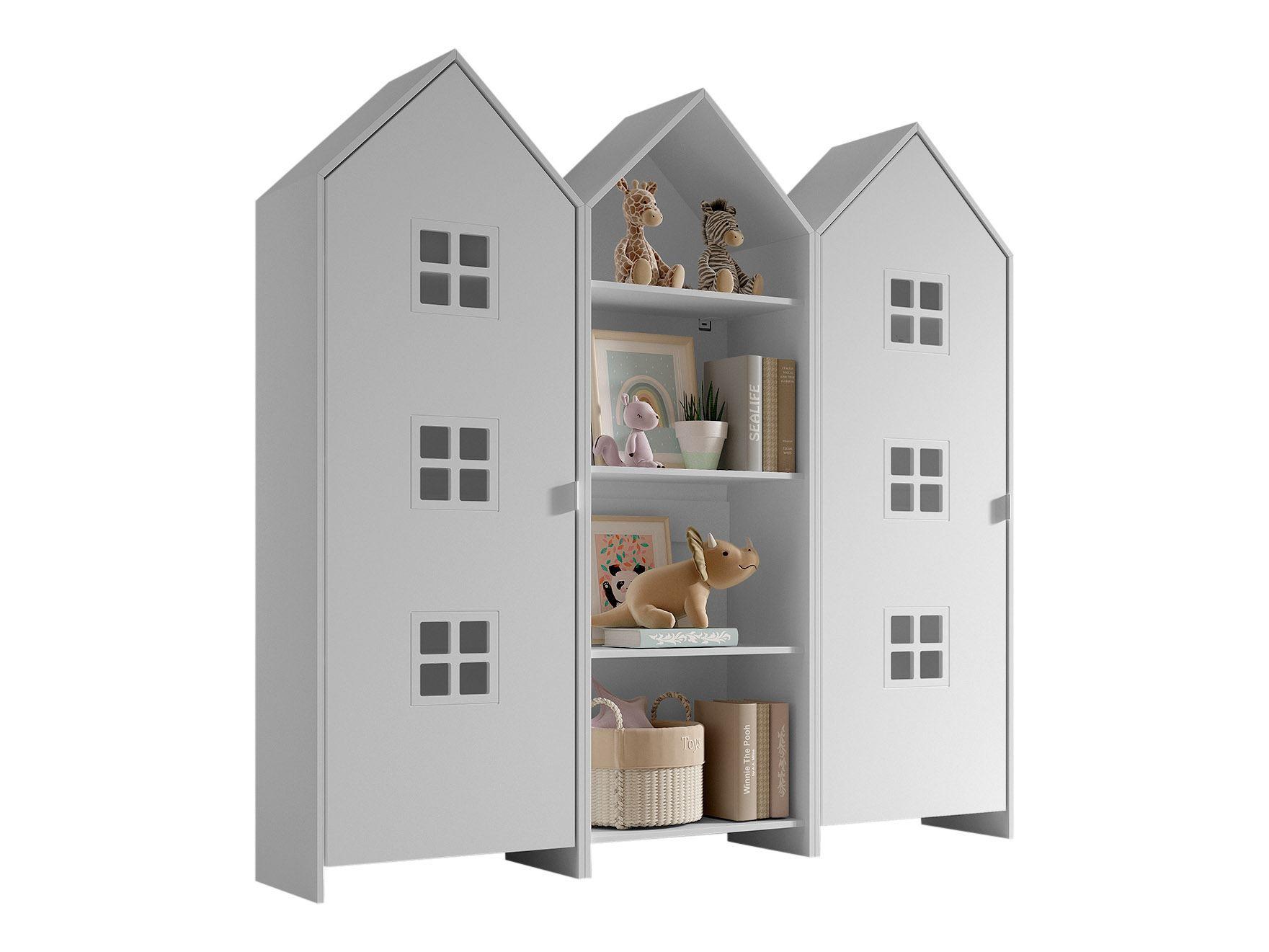 REGALSCHRANK Set Kania 173x37x171 MDF Weiß /Bunt - Weiß, Holzwerkstoff (173/171/37cm) - 58aufmkessel