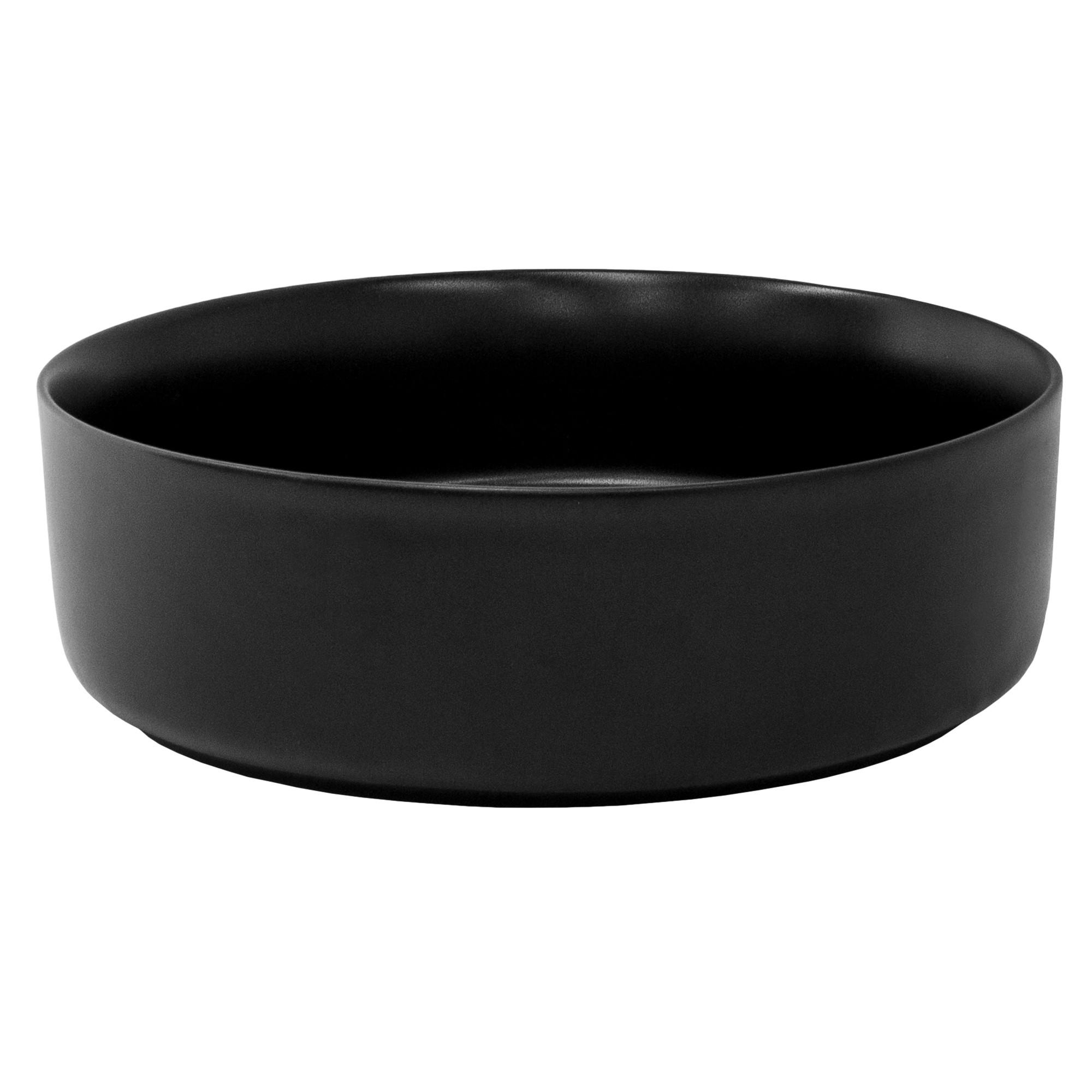 WASCHBECKEN - Schwarz, Keramik (36/12/36cm) - ML-DESIGN