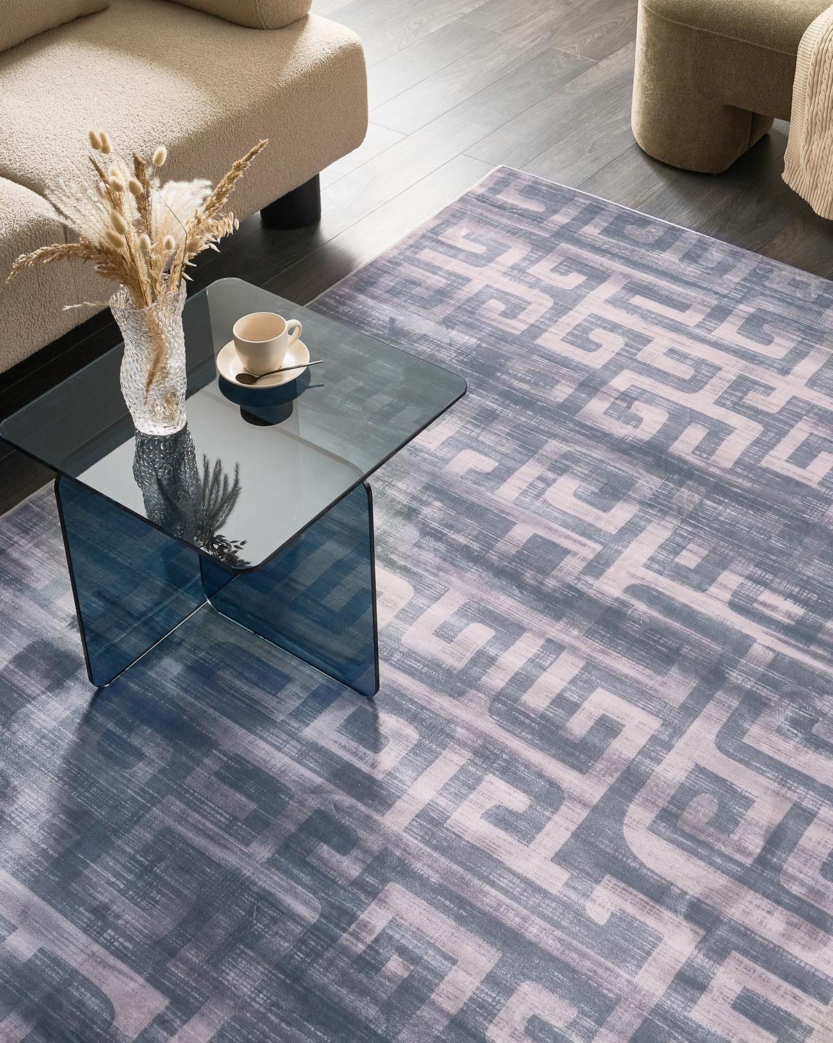 TEPPICH Grau 160/230 cm Beydag - Grau, Textil (160/230cm) - Beliani