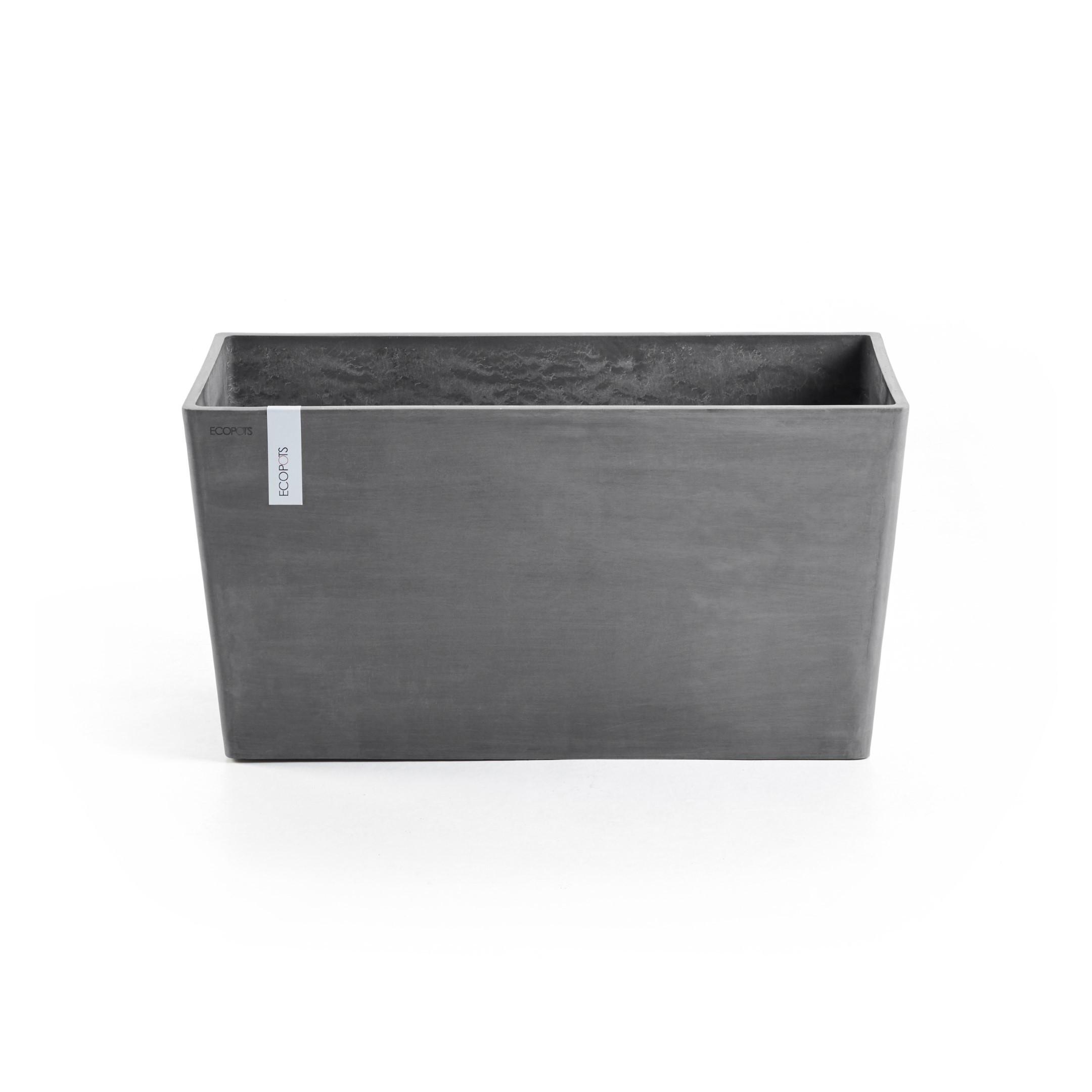 BLUMENTOPF Paris 60/26,2/40,5 cm Grau - Grau, Kunststoff (60/40.5cm) - Ecopots